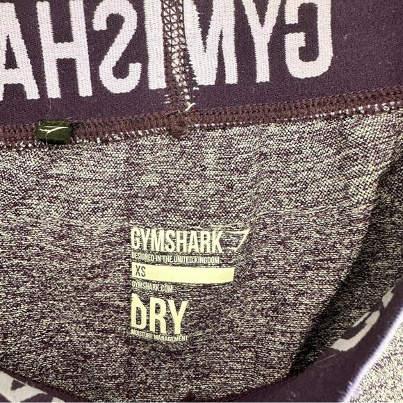 GYMSHARK Flex Leggings Purple Dry Moisture size XS - Picture 5 of 6